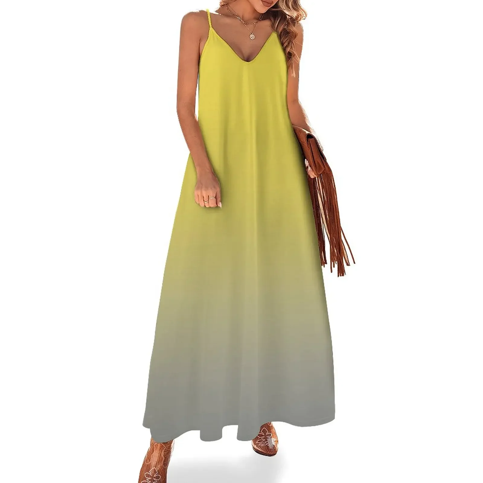 Sunny Yellow and Gray Gradient Sleeveless Dress dresses for womens dresses ladies 2025 summer Dress
Sunny Yellow and Gray Gradient Sleeveless Dress dresses for womens dresses ladies 2025 summer Dress