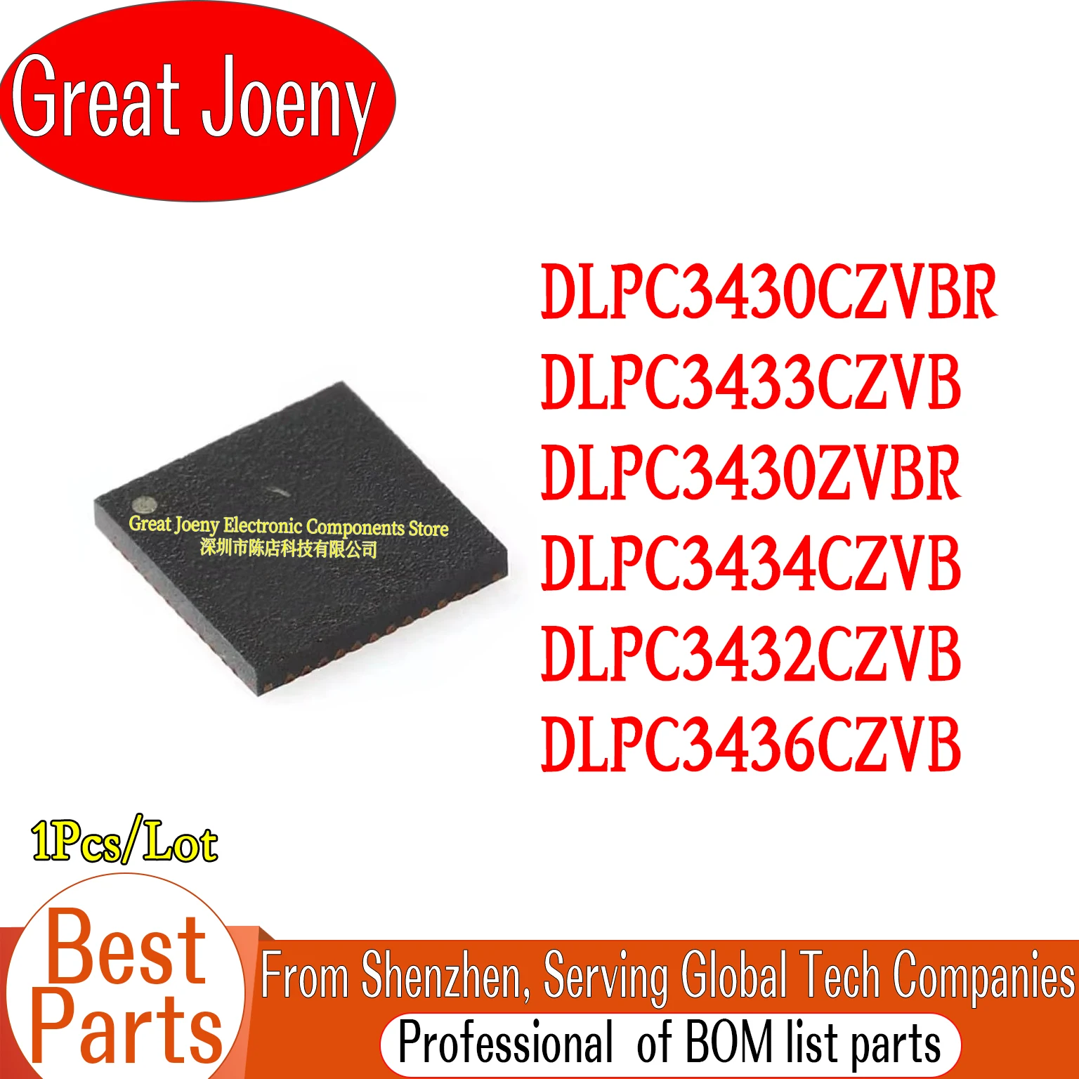 DLPC300ZVB DLPC3420ZVB DLPC3421ZVB DLPC3430ZVBR DLPC3430CZVBR DLPC3432CZVB DLPC3433CZVB DLPC3434CZVB DLPC3436CZVB IC Chipset
DLPC300ZVB DLPC3420ZVB DLPC3421ZVB DLPC3430ZVBR DLPC3430CZVBR DLPC3432CZVB DLPC3433CZVB DLPC3434CZVB DLPC3436CZVB IC Chipset