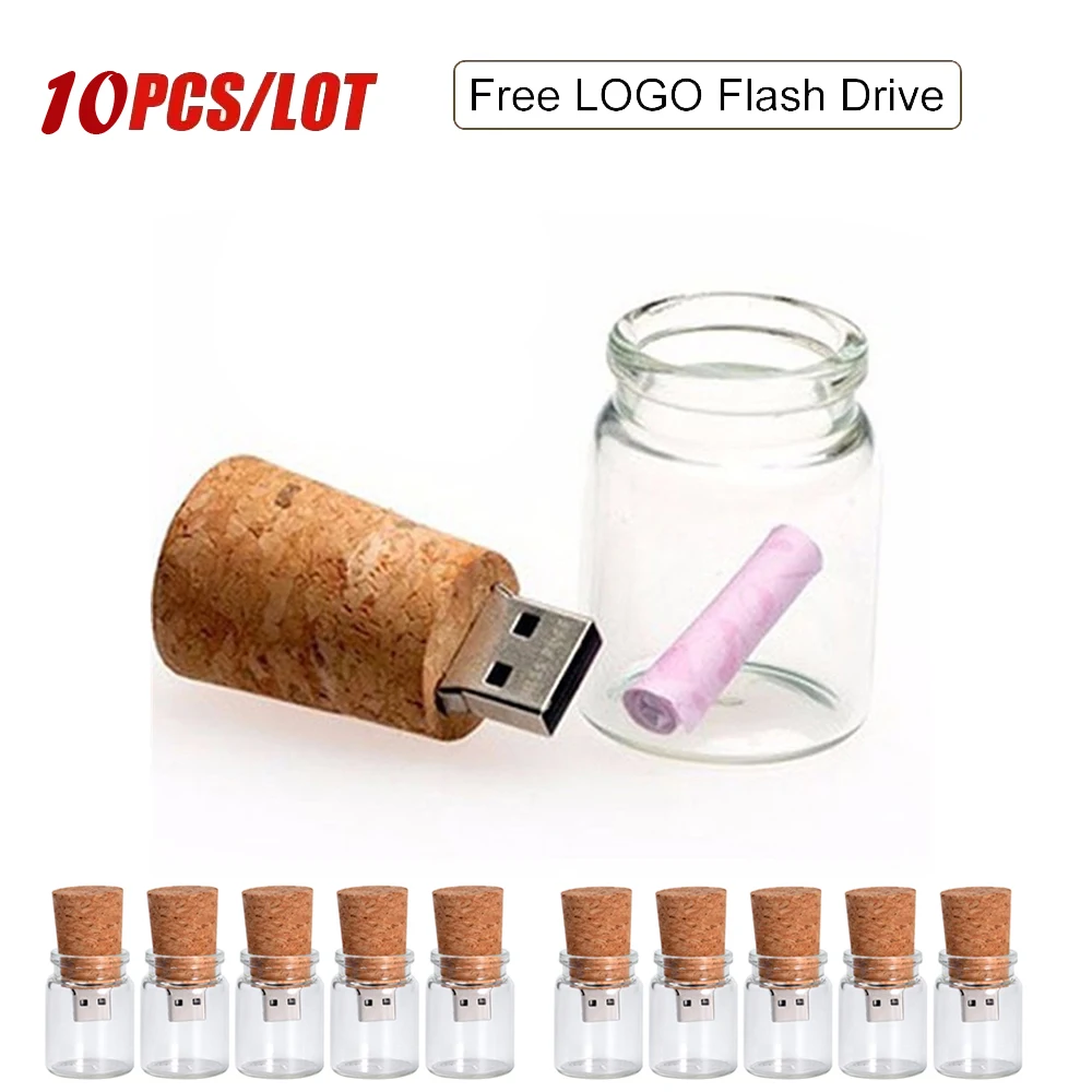 10pcs/lot New Drift Bottle Usb 2.0 Flash Drives Glass Wooden Cork Pendrive 16GB 32GB 64GB 8GB U Disk 1 PCS Free Custom LOGO
10pcs/lot New Drift Bottle Usb 2.0 Flash Drives Glass Wooden Cork Pendrive 16GB 32GB 64GB 8GB U Disk 1 PCS Free Custom LOGO