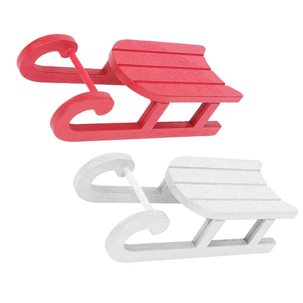2 Pcs Household Sled Wooden Ornaments Decor Figurines for Crafts Holiday Tabletop Sleigh
2 Pcs Household Sled Wooden Ornaments Decor Figurines for Crafts Holiday Tabletop Sleigh