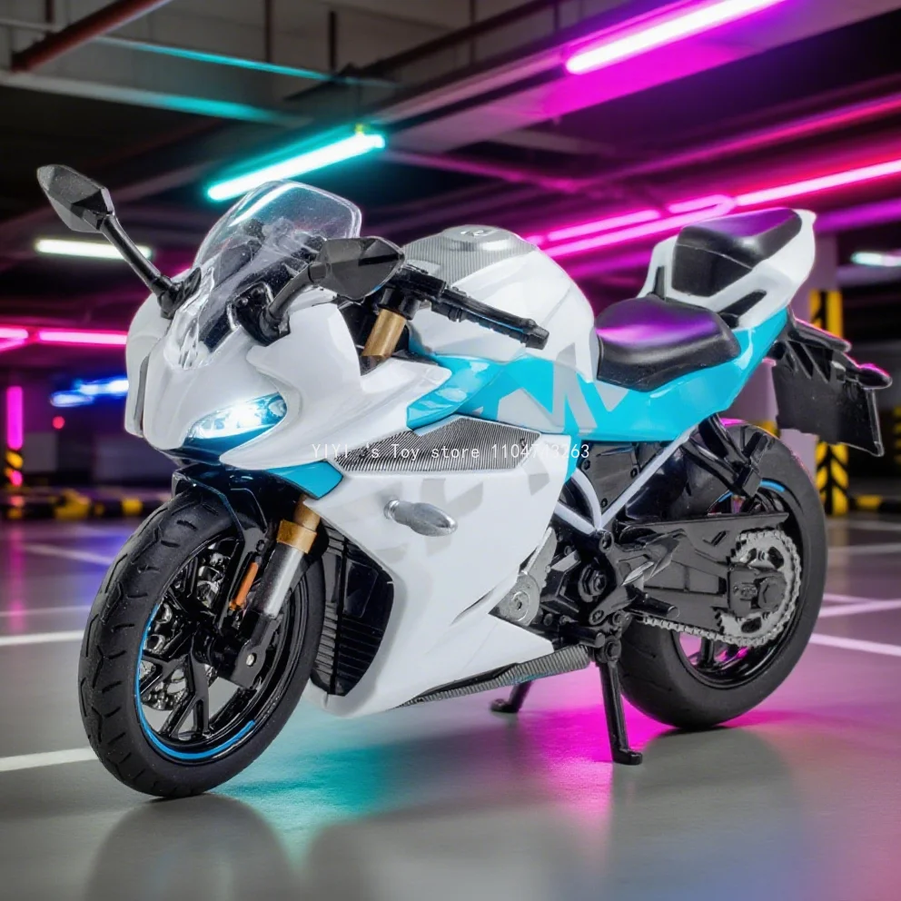 1/12 Alloy Diecast Cfmoto 250SR Racing Motorcycle Model Car Toys Rubber Tires Light Sound Motorbike Gifts 25A28
1/12 Alloy Diecast Cfmoto 250SR Racing Motorcycle Model Car Toys Rubber Tires Light Sound Motorbike Gifts 25A28