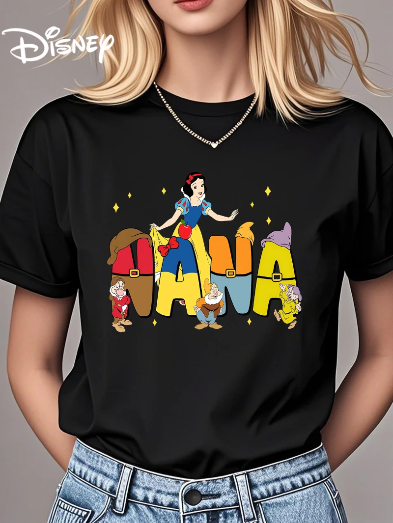 2025 Новая женская футболка с рисунком Белоснежки, повседневная футболка с круглым вырезом и короткими рукавами, летний повседневный топ Белоснежки и гнома
2025 Новая женская футболка с рисунком Белоснежки, повседневная футболка с круглым вырезом и короткими рукавами, летний повседневный топ Белоснежки и гнома