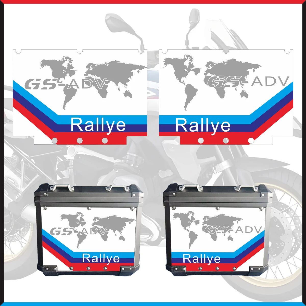 For BMW R1200GS ADV R1250GS Adventure Motorcycle Aluminum Alloy Trunk Box Sticker Suitcases Side Box Decal 04-2024 Triple Black
For BMW R1200GS ADV R1250GS Adventure Motorcycle Aluminum Alloy Trunk Box Sticker Suitcases Side Box Decal 04-2024 Triple Black