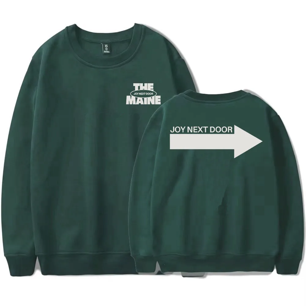 Свитшот с круглым вырезом The Maine Joy Next DOOR, женский свободный пуловер с длинными рукавами, дизайнерский пуловер с графическим принтом, одежда унисекс
Свитшот с круглым вырезом The Maine Joy Next DOOR, женский свободный пуловер с длинными рукавами, дизайнерский пуловер с графическим принтом, одежда унисекс