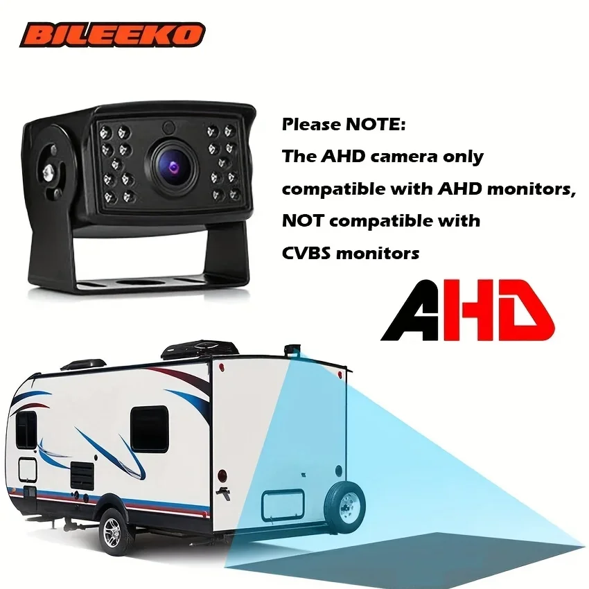 Bileeko Night Vision Rear View Camera with AHD Lens Fit for Cars, Trucks, RVs, Buses, and Trailers
Bileeko Night Vision Rear View Camera with AHD Lens Fit for Cars, Trucks, RVs, Buses, and Trailers