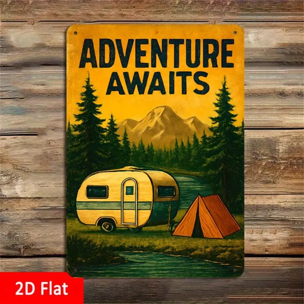 1PC Tin Sign Camping Adventure - Camper/Tent in Forest for Trailers/Rec Rooms, Nostalgic Style Gift, 8x12in/20x30cm
1PC Tin Sign Camping Adventure - Camper/Tent in Forest for Trailers/Rec Rooms, Nostalgic Style Gift, 8x12in/20x30cm