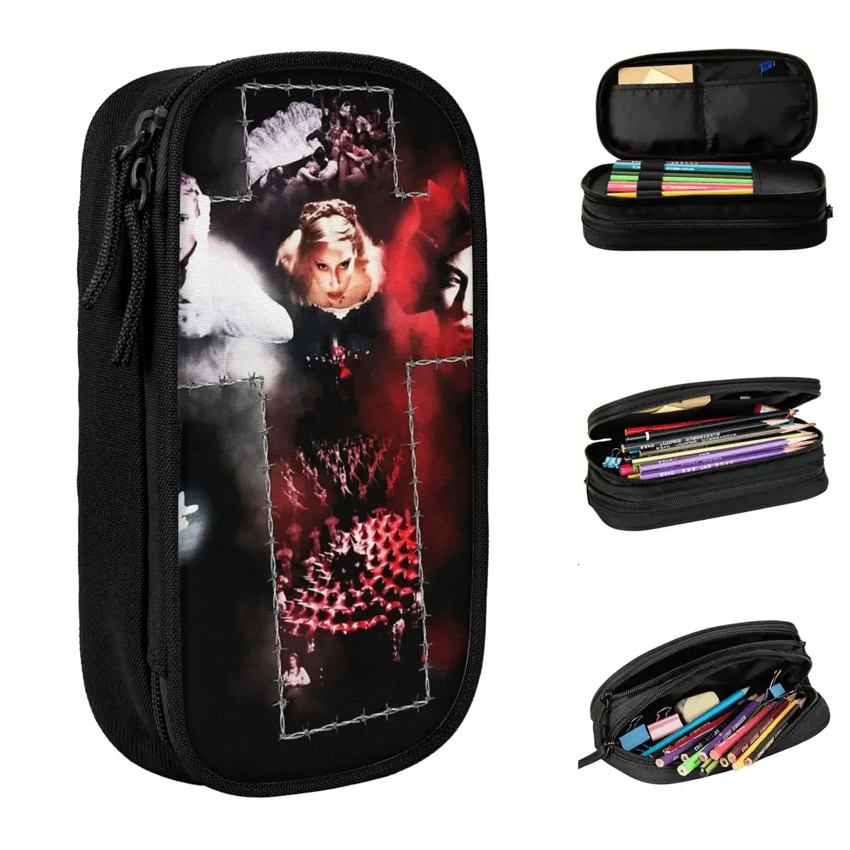 Lady Gaga Abracadabra Mayhem Pencil Cases Pencilcases Pen Box for Girls Boys Big Capacity Bags School Supplies Gift Stationery
Lady Gaga Abracadabra Mayhem Pencil Cases Pencilcases Pen Box for Girls Boys Big Capacity Bags School Supplies Gift Stationery