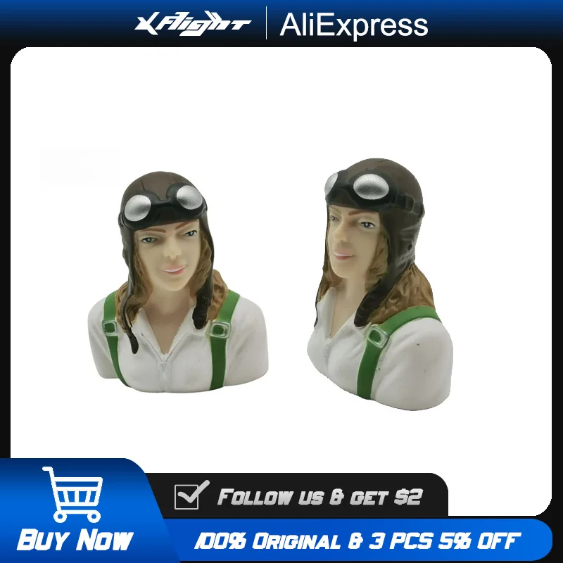 XFlight 1/6 Scale Female Pilot Figure with Glasses, White, for RC Airplane Helicopter, Hobby Model Toy Accessories 
XFlight 1/6 Scale Female Pilot Figure with Glasses, White, for RC Airplane Helicopter, Hobby Model Toy Accessories