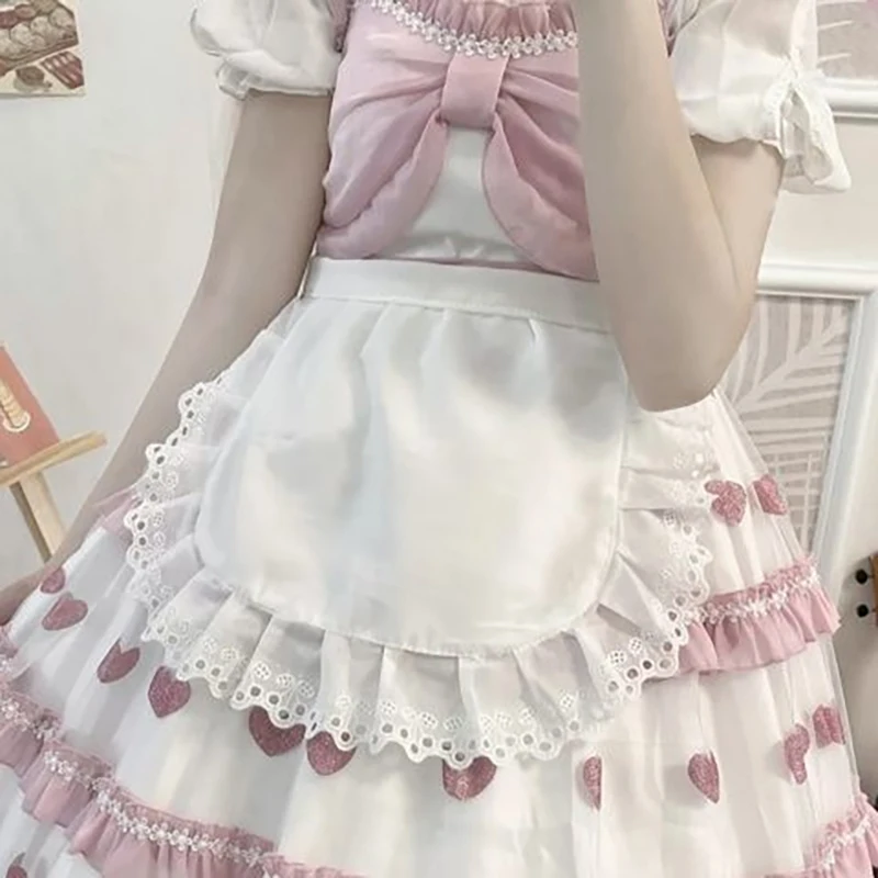 Woman Half Waist Cooking Kitchen Apron Short Lolita Maid Sexy Lace Black White Bib Beauty Flower Coffee Shop Pinafore Home Work
Woman Half Waist Cooking Kitchen Apron Short Lolita Maid Sexy Lace Black White Bib Beauty Flower Coffee Shop Pinafore Home Work