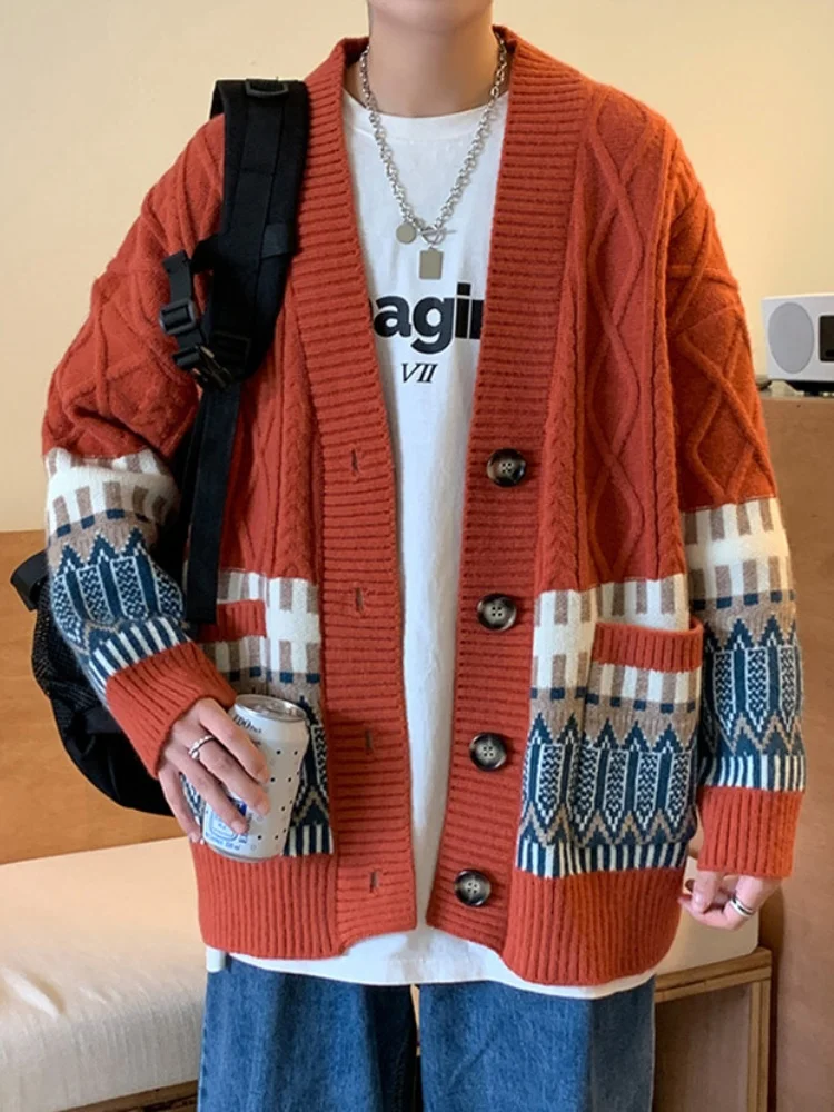 Men's Knitted Open Cardigan Sweater Loose Fit Color Blo Lazy Sle Autumn Winter Clothes Soft Plaet Buttoned Knitwear
Men's Knitted Open Cardigan Sweater Loose Fit Color Blo Lazy Sle Autumn Winter Clothes Soft Plaet Buttoned Knitwear