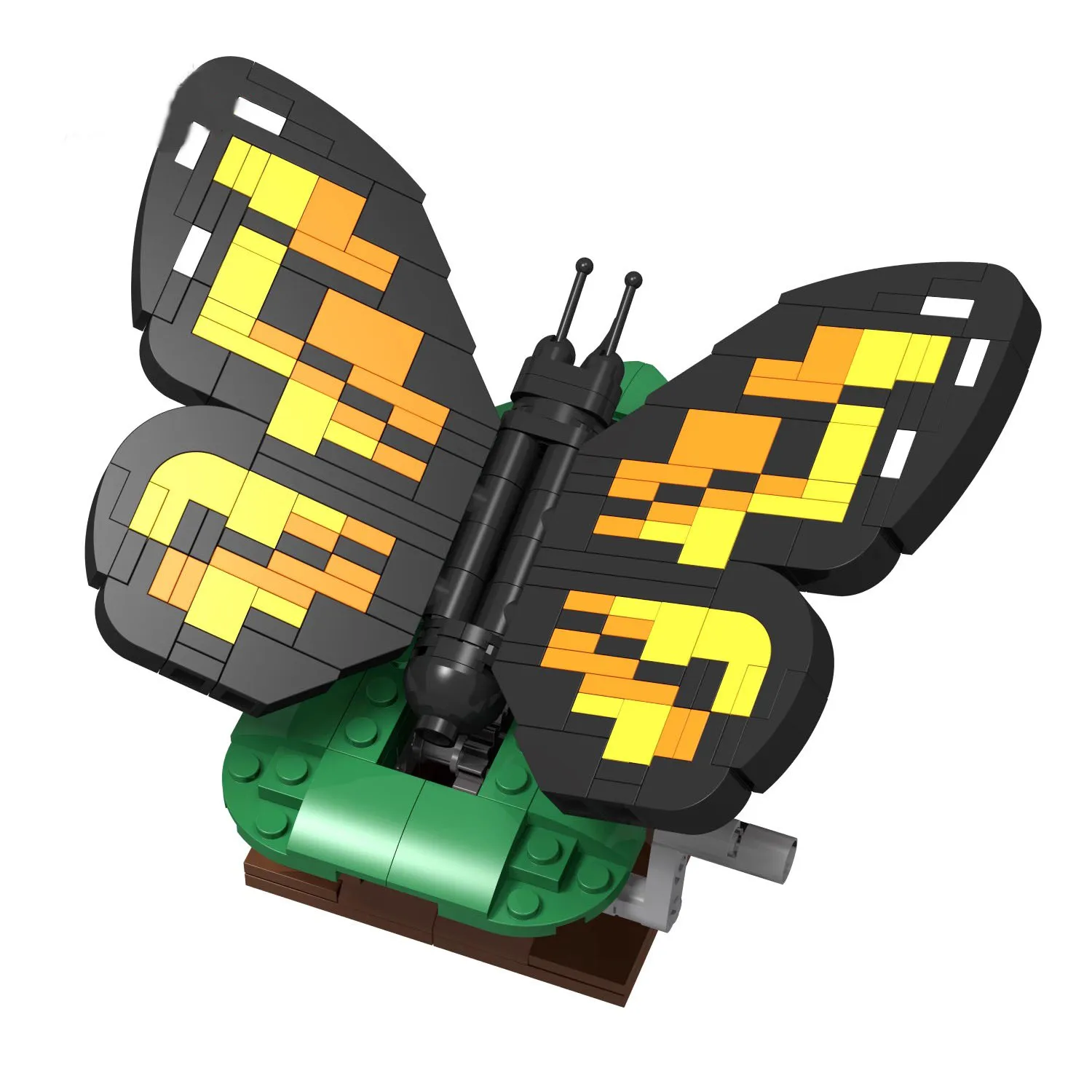 MOC butterfly building blocks with flapping wings, hand cranked and movable for assembling children's toys
MOC butterfly building blocks with flapping wings, hand cranked and movable for assembling children's toys