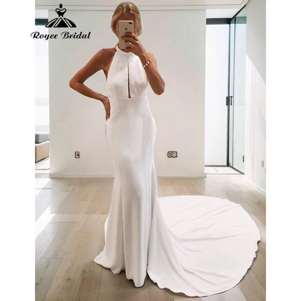 Roycebridal атласное свадебное платье русалки для женщин 2025, свадебное платье с лямкой на шее и шлейфом, индивидуальное платье Vestido De Noiva Casamento
Roycebridal атласное свадебное платье русалки для женщин 2025, свадебное платье с лямкой на шее и шлейфом, индивидуальное платье Vestido De Noiva Casamento