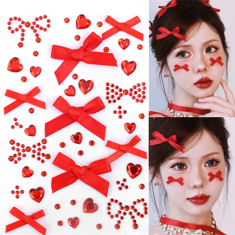 Acrylic Rhinestone Bow Tie Face Sticker Heart Star Face Jewelry Makeup Art Decoration Music Festival Temporary Crystal Stickers
Acrylic Rhinestone Bow Tie Face Sticker Heart Star Face Jewelry Makeup Art Decoration Music Festival Temporary Crystal Stickers
