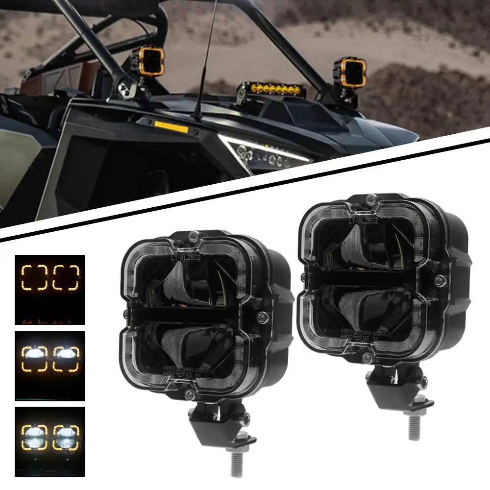 2 Pcs LED Work Light Spotlight W/ White & Amber DRL Driving Lamps For Car Offroad Tractors Boat Auto Off Road 4x4 SUV ATV
2 Pcs LED Work Light Spotlight W/ White & Amber DRL Driving Lamps For Car Offroad Tractors Boat Auto Off Road 4x4 SUV ATV
