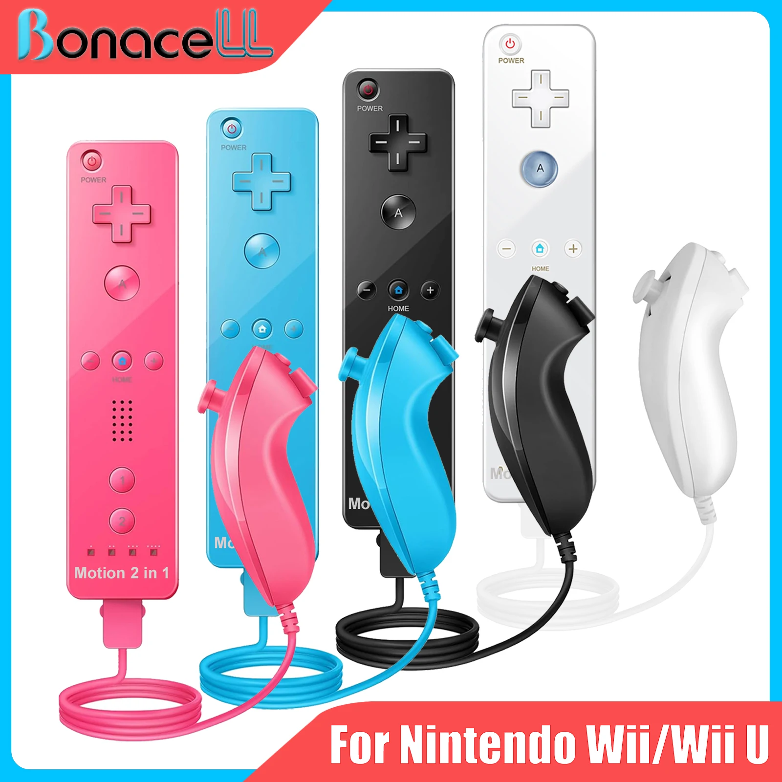 Controllers For Nintendo Wii 2 In 1 Left Right Controller Optional Motion Plus Set Game Remote Control Joystick Wireless Gamepad
Controllers For Nintendo Wii 2 In 1 Left Right Controller Optional Motion Plus Set Game Remote Control Joystick Wireless Gamepad