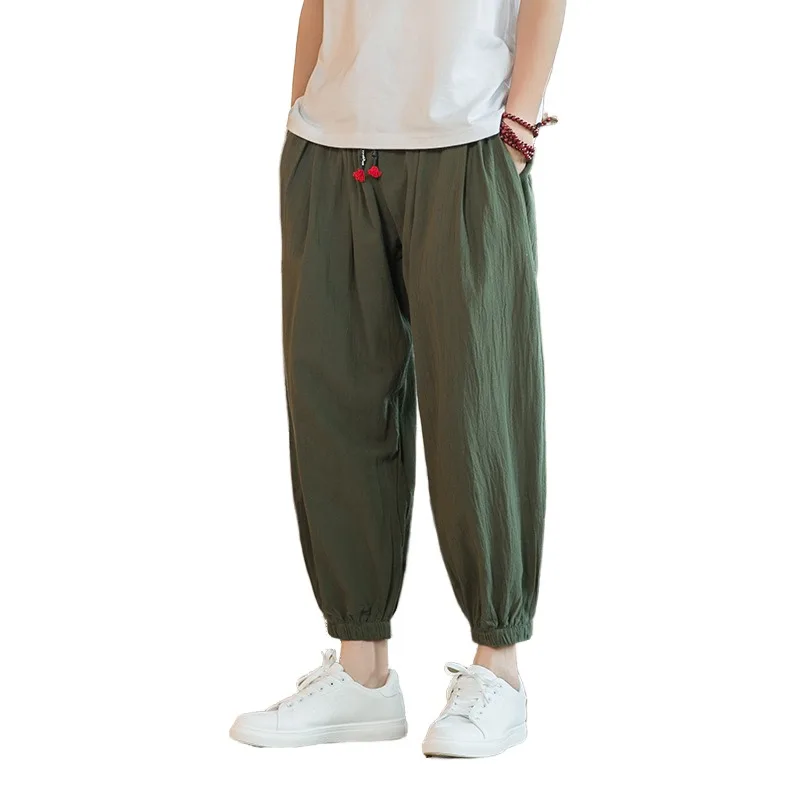 Japanese Oversized Men's Loose Cotton and Linen Leggings Casual Pants, Cropped Pants, Lantern Pants, Men's Pants
Japanese Oversized Men's Loose Cotton and Linen Leggings Casual Pants, Cropped Pants, Lantern Pants, Men's Pants