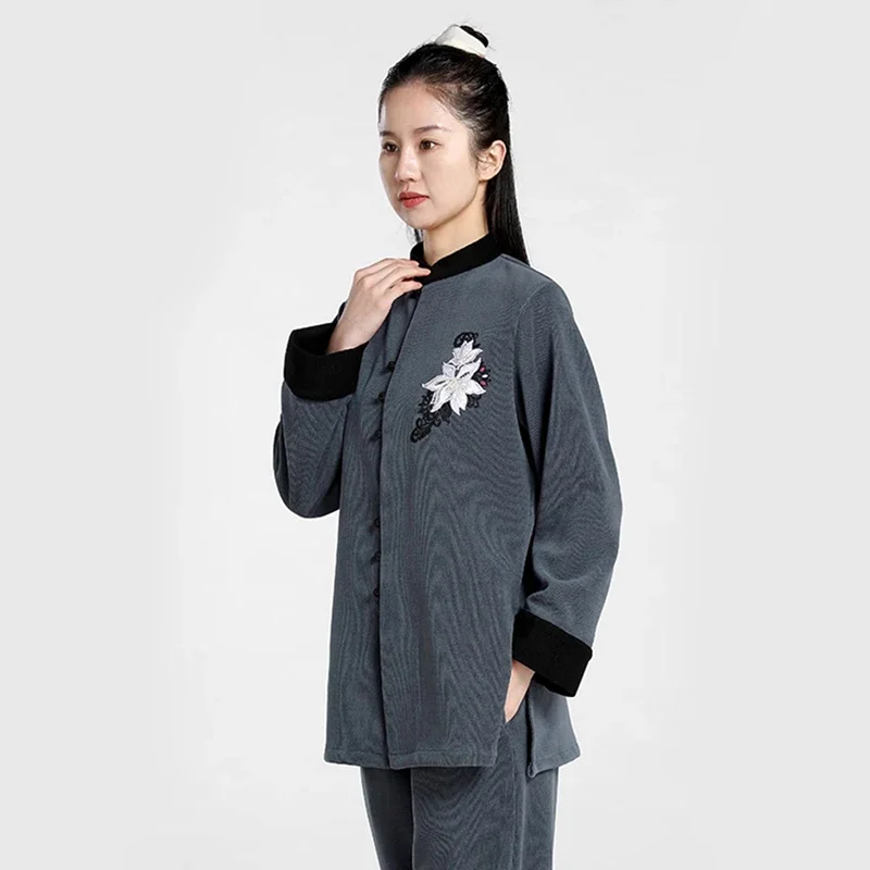 Kun Master Thicken New Fabric Taichi Uniform Winter Martial Arts Suit Elegant Kung Fu Clothes for Women Lightweight and Warm
Kun Master Thicken New Fabric Taichi Uniform Winter Martial Arts Suit Elegant Kung Fu Clothes for Women Lightweight and Warm