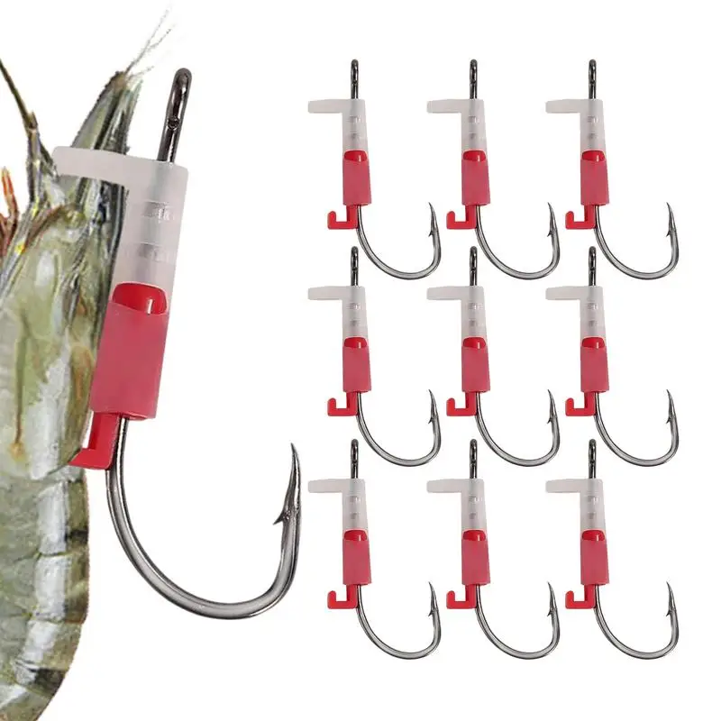 Live Shrimp Walker Hook 10pcs Heavy Duty Metal Barbed Bass Fishing Hooks Outdoor Fishing Accessories Shrimp Lure Back Fishhook
Live Shrimp Walker Hook 10pcs Heavy Duty Metal Barbed Bass Fishing Hooks Outdoor Fishing Accessories Shrimp Lure Back Fishhook