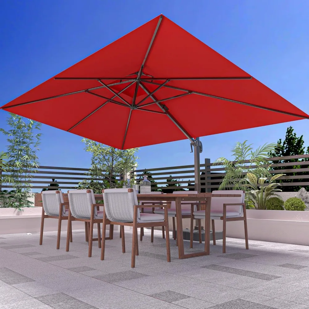 10' X 13' Outdoor Patio Umbrella Large Rectangle Cantilever Umbrella Heavy Duty 360°Rotation Offset Umbrella for Garden Deck Poo 
10' X 13' Outdoor Patio Umbrella Large Rectangle Cantilever Umbrella Heavy Duty 360°Rotation Offset Umbrella for Garden Deck Poo