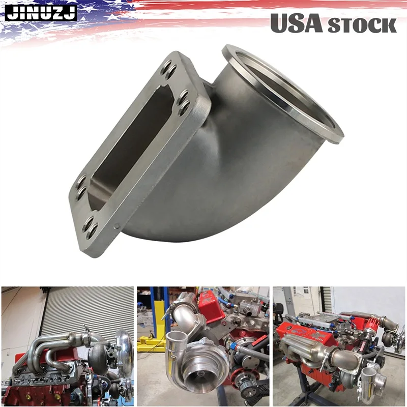 2.5" Vband 90 Degree Steel Cast Elbow Adapter Flange For T3 T4 Turbocharger Silver
2.5" Vband 90 Degree Steel Cast Elbow Adapter Flange For T3 T4 Turbocharger Silver