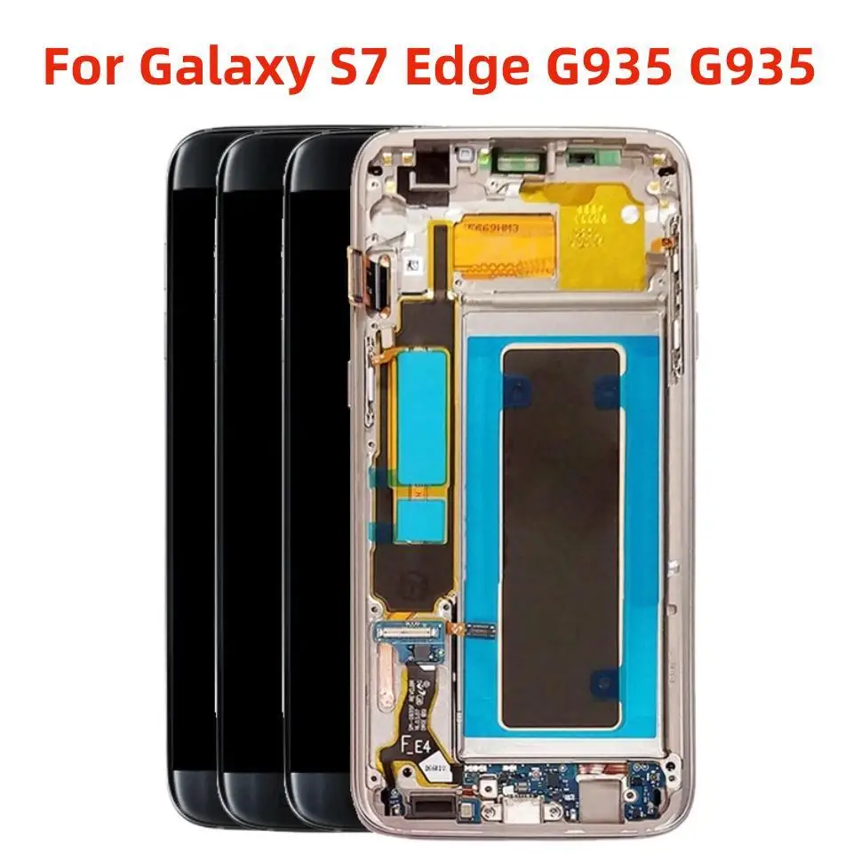 S7 Edge Display For SAMSUNG Galaxy S7 Edge G935 G935F LCD Touch Screen Digitizer Assembly With Fram
S7 Edge Display For SAMSUNG Galaxy S7 Edge G935 G935F LCD Touch Screen Digitizer Assembly With Fram