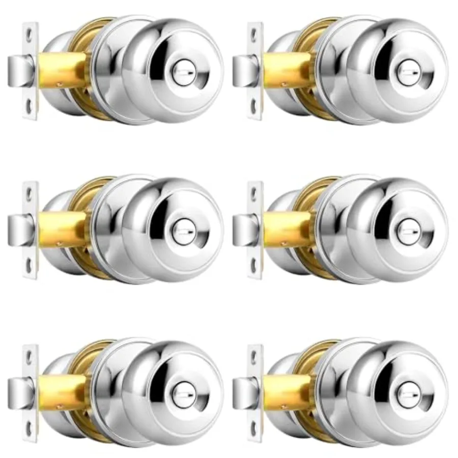 Privacy Bed/Bath Knobs in, Interior Door Locks for Bedroom Bathroom
Privacy Bed/Bath Knobs in, Interior Door Locks for Bedroom Bathroom