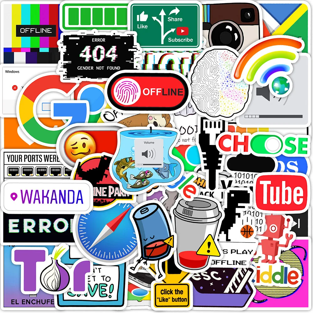 10/30/50pcs Cartoon Programming 404 Network Error Decoration Stickers DIY Car Motorcycle Computer Cool Waterproof Sticker Decals
10/30/50pcs Cartoon Programming 404 Network Error Decoration Stickers DIY Car Motorcycle Computer Cool Waterproof Sticker Decals