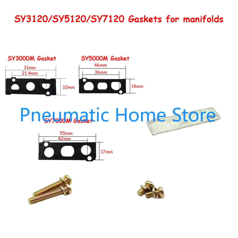 10pcs/lot Solenoid Valve Base Gasket Busbar Rubber Pad Manifold Blind Plate Screw SY3000M SY5000M SY7000M SY3120 SY5120 SY7120
10pcs/lot Solenoid Valve Base Gasket Busbar Rubber Pad Manifold Blind Plate Screw SY3000M SY5000M SY7000M SY3120 SY5120 SY7120