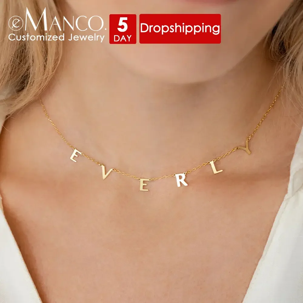 EManco Custom Stainless Steel Name Necklace Customized Personalized Letter Necklace Pendant Nameplate Gift Direct Sales Lad 36
EManco Custom Stainless Steel Name Necklace Customized Personalized Letter Necklace Pendant Nameplate Gift Direct Sales Lad 36