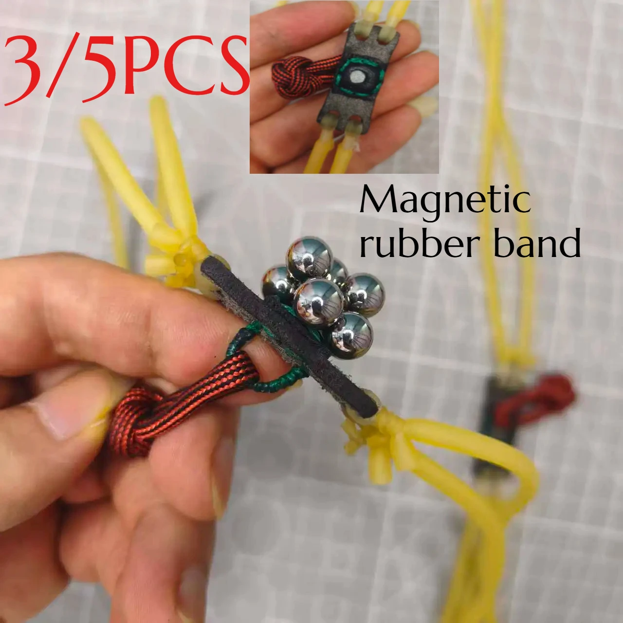 3/5PCS D-ring Magnetic Suction Round Rubber Band High Elasticity Durable Outdoor Sports Tool Parts
3/5PCS D-ring Magnetic Suction Round Rubber Band High Elasticity Durable Outdoor Sports Tool Parts