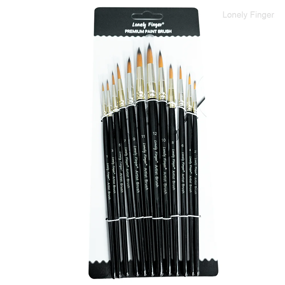 12pcs Watercolor Paint Brushes, Round Pointed Tip Paint Brush Set, Professional Soft Synthetic Nylon Paint Brushes, Artist Paint
12pcs Watercolor Paint Brushes, Round Pointed Tip Paint Brush Set, Professional Soft Synthetic Nylon Paint Brushes, Artist Paint
