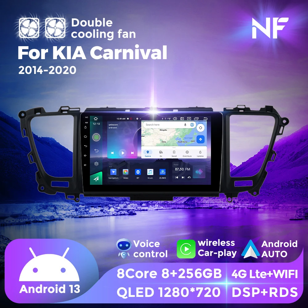 NF Dual Cooling Fan Android All in One For Kia Carnival 3 YP 2014 - 2021 Car Radio Multimedia Player GPS For Wireless Carplay bt
NF Dual Cooling Fan Android All in One For Kia Carnival 3 YP 2014 - 2021 Car Radio Multimedia Player GPS For Wireless Carplay bt