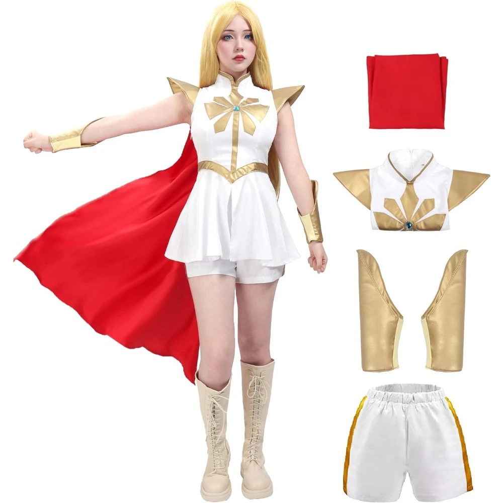 Power Princess Cosplay Dress with Red Cloak for Halloween, Perfect for Costume Parties & Photography Shoots, Enthusiasts Gifts
Power Princess Cosplay Dress with Red Cloak for Halloween, Perfect for Costume Parties & Photography Shoots, Enthusiasts Gifts