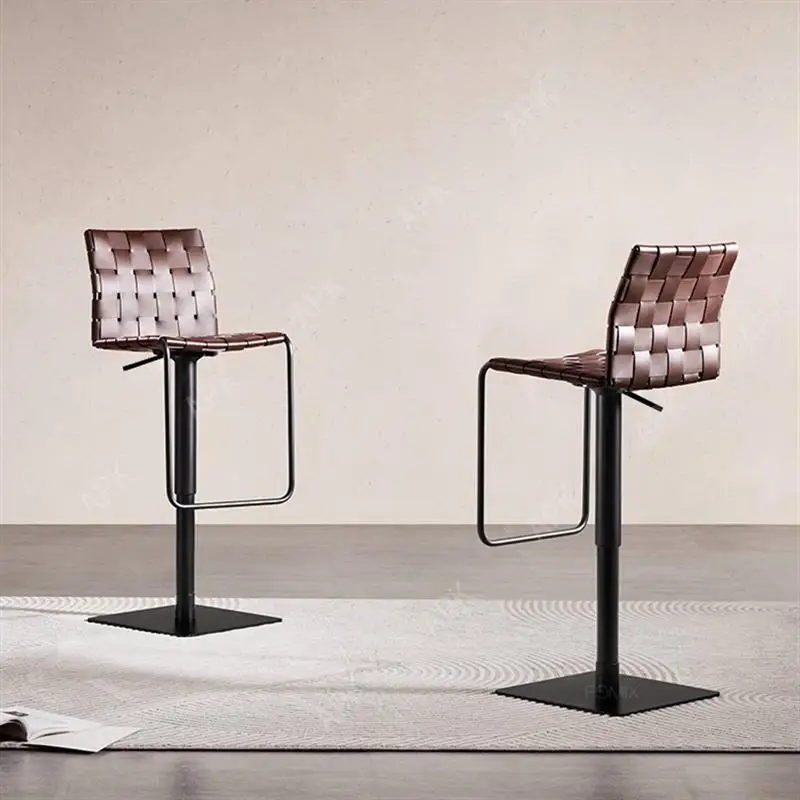 ZItalian Minimalist Leather Bar Chair Modern Adjustable Height High Chairs Living Room Reception Party Sillas De Bar FurnitureZ
ZItalian Minimalist Leather Bar Chair Modern Adjustable Height High Chairs Living Room Reception Party Sillas De Bar FurnitureZ
