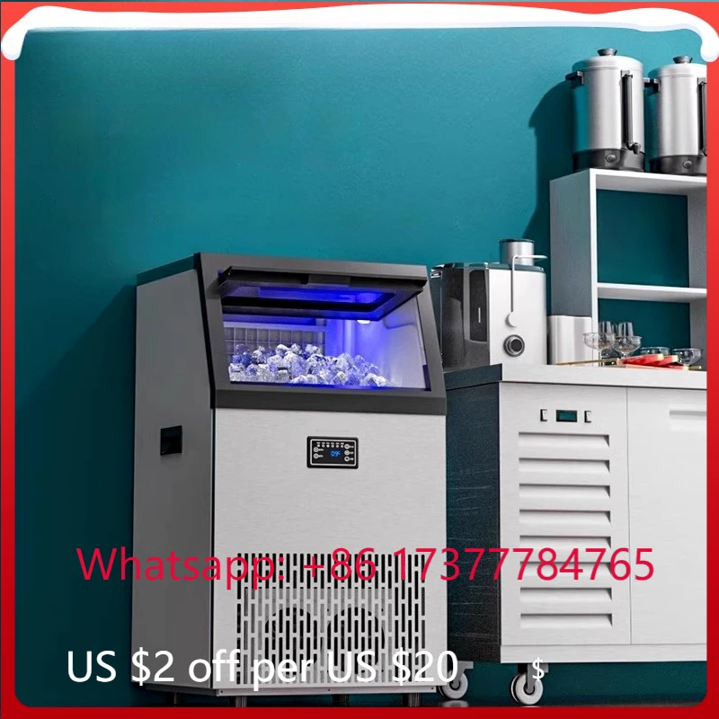 300W Commercial Automatic Ice Maker, Large Capacity Cube Ice Machine for Bubble Tea Shop
300W Commercial Automatic Ice Maker, Large Capacity Cube Ice Machine for Bubble Tea Shop