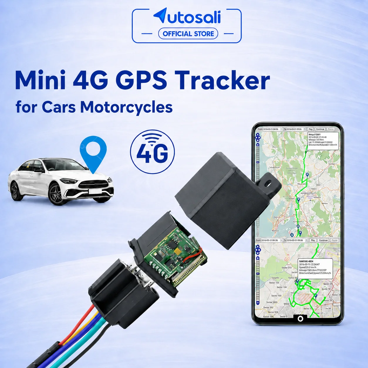 Autosali GT09 Mini 4G GPS Tracker for Car Motorcycle | Real Time Tracking | Geo-Fence | ACC Detection | IP65 Waterproof
Autosali GT09 Mini 4G GPS Tracker for Car Motorcycle | Real Time Tracking | Geo-Fence | ACC Detection | IP65 Waterproof