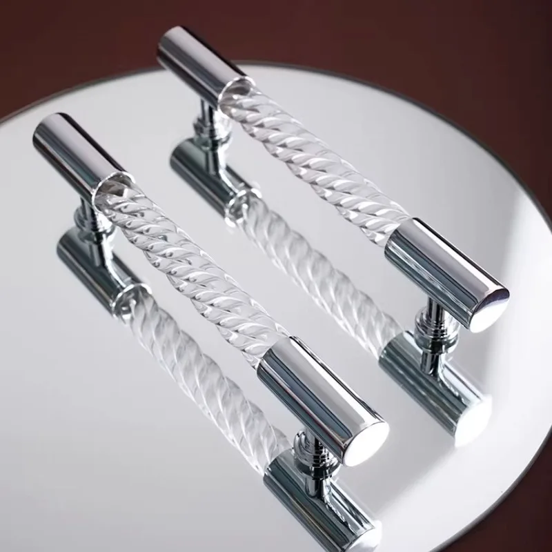 Shiny Silver Kitchen Cabinet Handles Long Solid Brass Furniture Hardware Transparent Acrylic Wardrobe Pulls Drawer Handle Knobs
Shiny Silver Kitchen Cabinet Handles Long Solid Brass Furniture Hardware Transparent Acrylic Wardrobe Pulls Drawer Handle Knobs