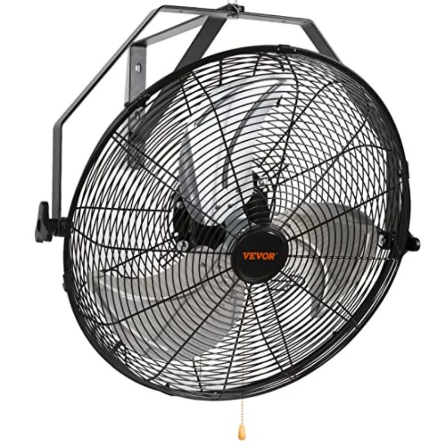 Wall Mount Fan 3-speed IP44 Fan Max. 4150 CFM Wall Mounted for Outdoor Commercial Residential Greenhouse Workshop Patio Black E
Wall Mount Fan 3-speed IP44 Fan Max. 4150 CFM Wall Mounted for Outdoor Commercial Residential Greenhouse Workshop Patio Black E