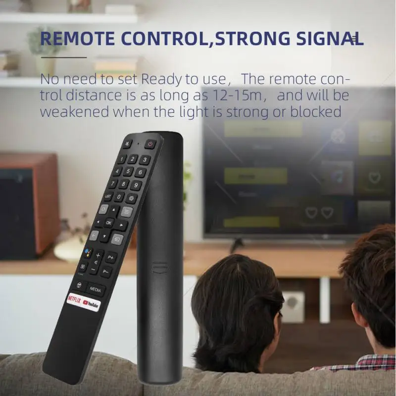 Bluetooth voice RC901V FMR1 Remote Control Compatible for TCL Smart 4K LED Netflix And Youtube Apps FMR2,FMR3 FMR4
Bluetooth voice RC901V FMR1 Remote Control Compatible for TCL Smart 4K LED Netflix And Youtube Apps FMR2,FMR3 FMR4