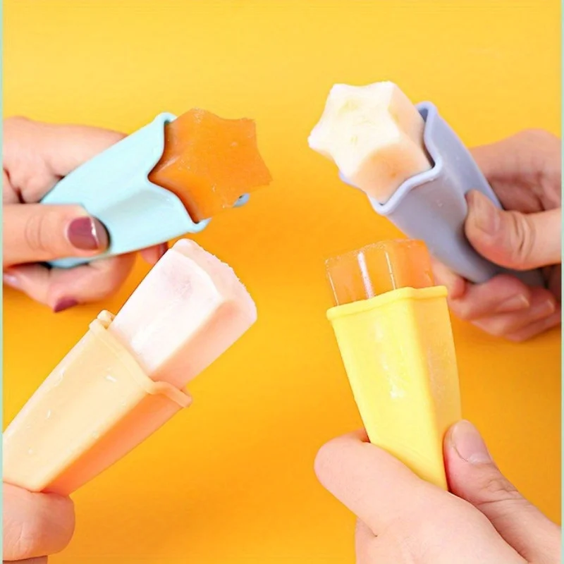 Silicone Ice Molds - Star Shaped, Phthalate-Free, Reusable Homemade Ice Cream Popsicle Maker for Summer Parties Wooden stick
Silicone Ice Molds - Star Shaped, Phthalate-Free, Reusable Homemade Ice Cream Popsicle Maker for Summer Parties Wooden stick