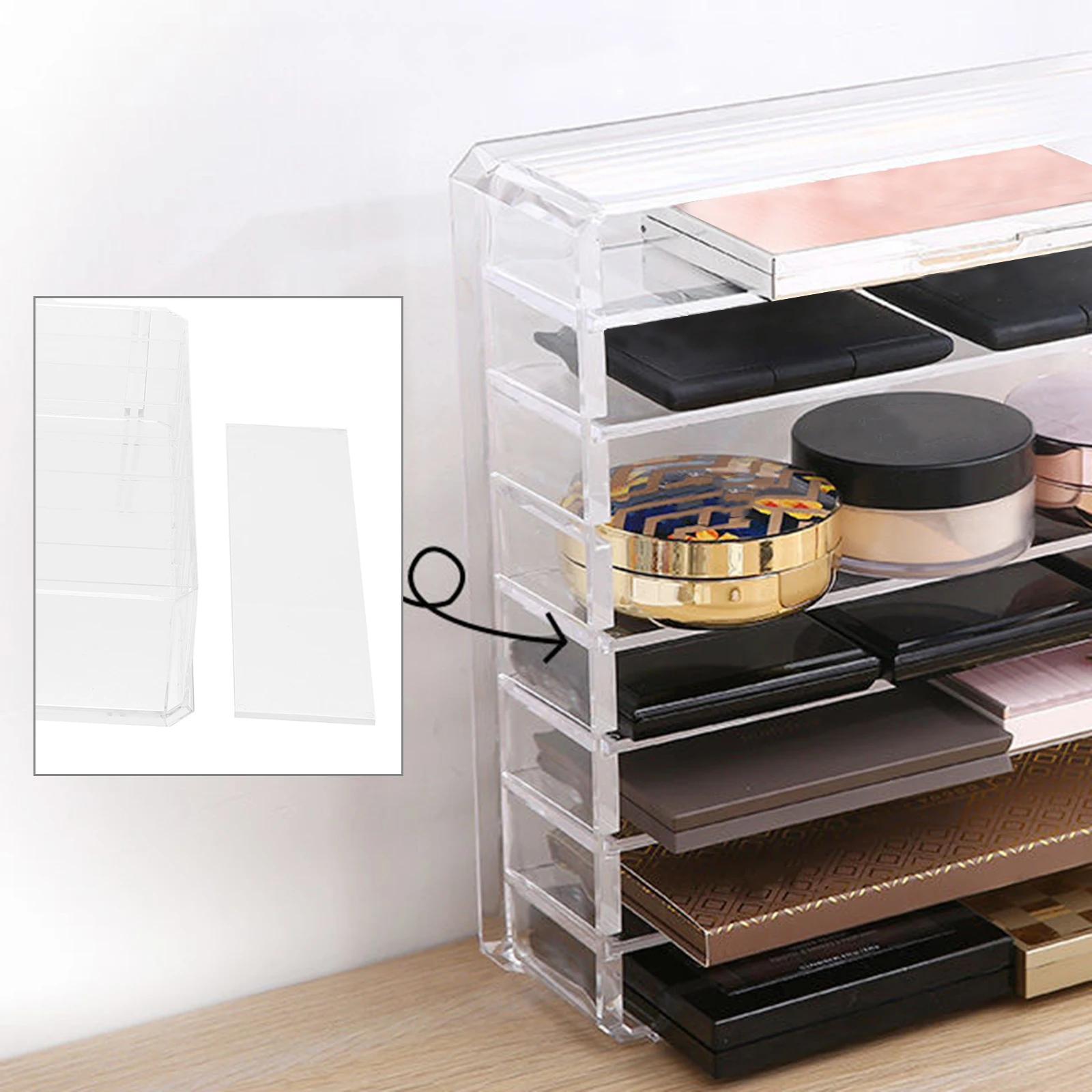 Makeup Storage Box Cosmetics Organizers Beauty Organiser Clear for Vanity Eyeshadow Palette Polystyrene ( ) Miss
Makeup Storage Box Cosmetics Organizers Beauty Organiser Clear for Vanity Eyeshadow Palette Polystyrene ( ) Miss
