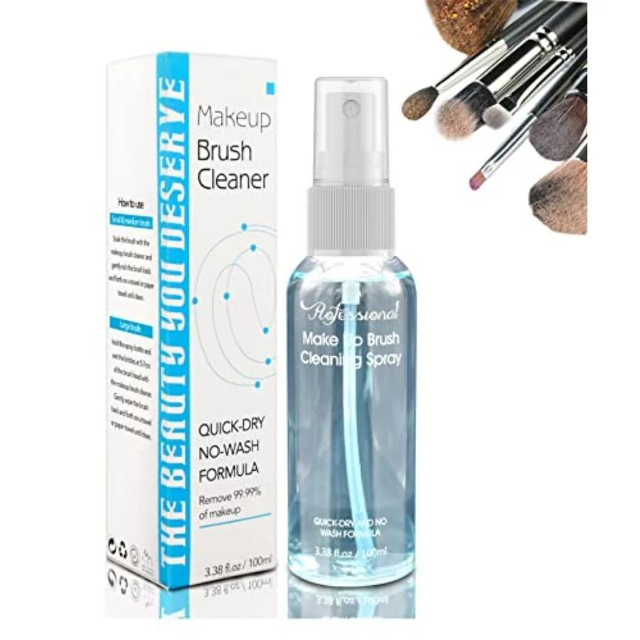 Makeup Brush Cleaner for Cosmetic Brushes, No-washing Quick Drying Deep Cleaning Spray Ideal for Makeup Brushes Sponges for Wom
Makeup Brush Cleaner for Cosmetic Brushes, No-washing Quick Drying Deep Cleaning Spray Ideal for Makeup Brushes Sponges for Wom