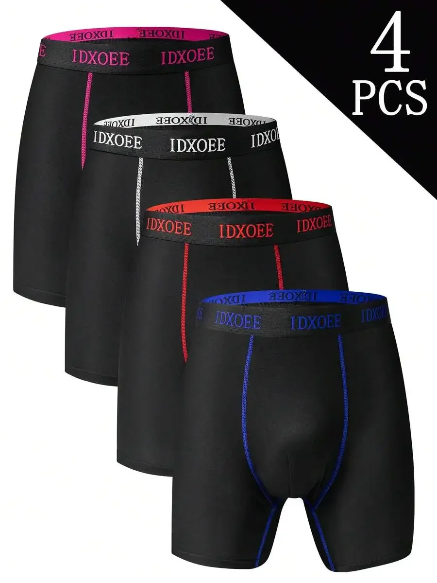 4 Pcs Mens Skinny Fit Long Boxer Underwear With Contour Waistband Soft Lightweight Moisture Wicking
4 Pcs Mens Skinny Fit Long Boxer Underwear With Contour Waistband Soft Lightweight Moisture Wicking