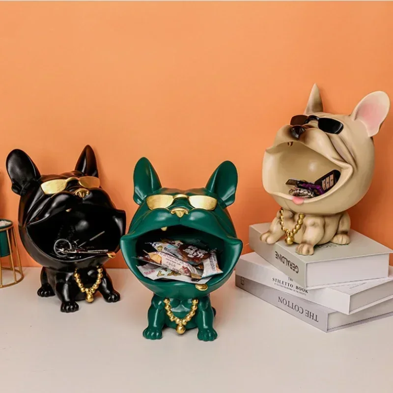 European-style storage decoration big mouth dog statue with storage container keys candy storage desktop resin statue ornaments.
European-style storage decoration big mouth dog statue with storage container keys candy storage desktop resin statue ornaments.