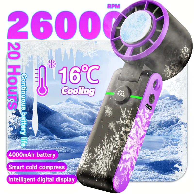 Mini Turbine Fan Portable Fan Handheld USB 4400mAh Rechargeable Desktop Camping Mountaineering Portable Neck Hanging Small Fan
Mini Turbine Fan Portable Fan Handheld USB 4400mAh Rechargeable Desktop Camping Mountaineering Portable Neck Hanging Small Fan