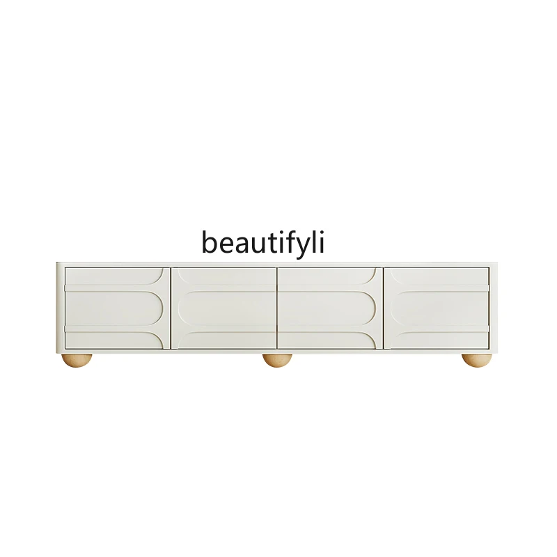 Solid Wood TV Cabinet French Style Creamy-white Cream Style Living Room Modern Minimalist Locker Silent Style furniture
Solid Wood TV Cabinet French Style Creamy-white Cream Style Living Room Modern Minimalist Locker Silent Style furniture