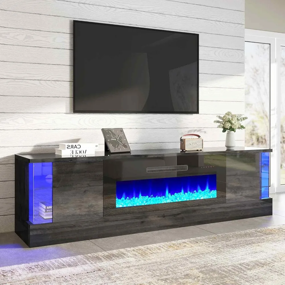 70" Glossy Oak Fireplace TV Stand with 36" Fireplace for TVs up to 80", LED Lights Entertainment Center with Flip Doors & Corner
70" Glossy Oak Fireplace TV Stand with 36" Fireplace for TVs up to 80", LED Lights Entertainment Center with Flip Doors & Corner