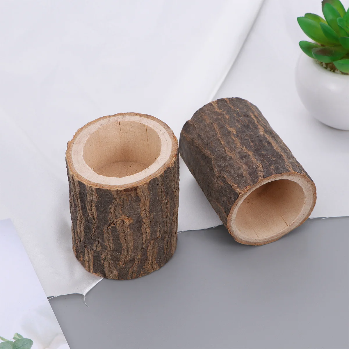 6Pcs Rustic Wood Holder Stump Shape Decorative Stand for Dinner Party Anniversary Bridal Shower Flameless Votive
6Pcs Rustic Wood Holder Stump Shape Decorative Stand for Dinner Party Anniversary Bridal Shower Flameless Votive