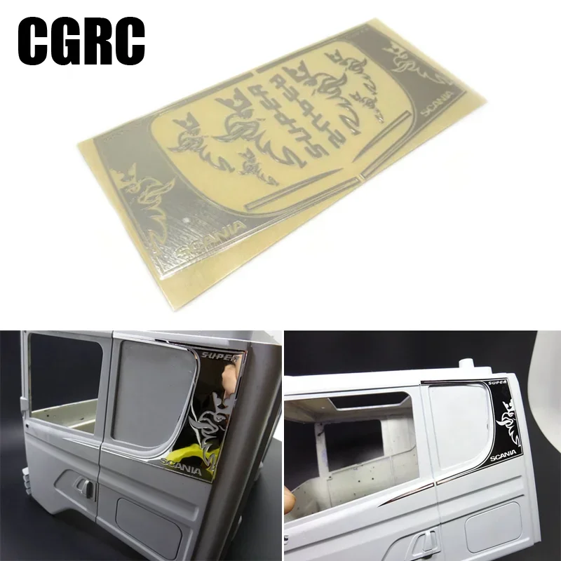 Side Overall Chrome Sticker Decoration for 1/14 Tamiya RC Truck Trailer Tipper Scania R620 R470 56323 Car DIY Parts
Side Overall Chrome Sticker Decoration for 1/14 Tamiya RC Truck Trailer Tipper Scania R620 R470 56323 Car DIY Parts