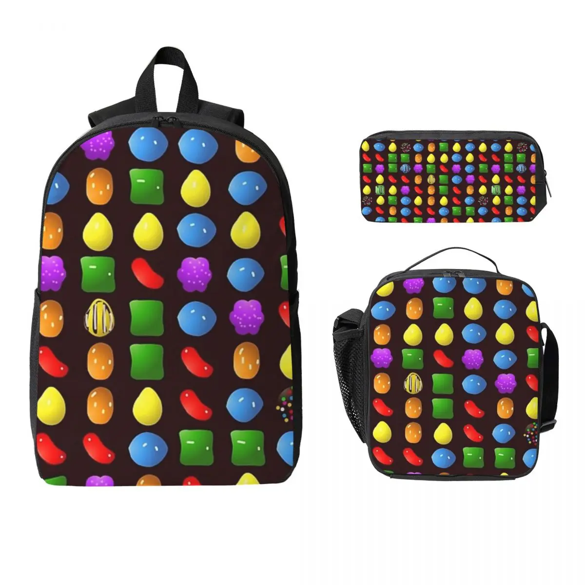 New Candy Crush Saga Backpack Student Boys Girls BookBag School Bag Laptop Shoulder Bags 3ps Insulated Lunch Bag Pencil Case
New Candy Crush Saga Backpack Student Boys Girls BookBag School Bag Laptop Shoulder Bags 3ps Insulated Lunch Bag Pencil Case